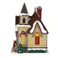 Immagine di Lemax 65542 Maple Lane Chapel con Alimentatore