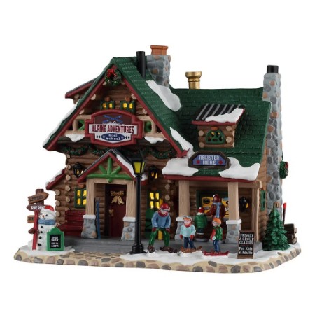 Immagine di Lemax 65538 Alpine Adventures Ski School con Alimentatore