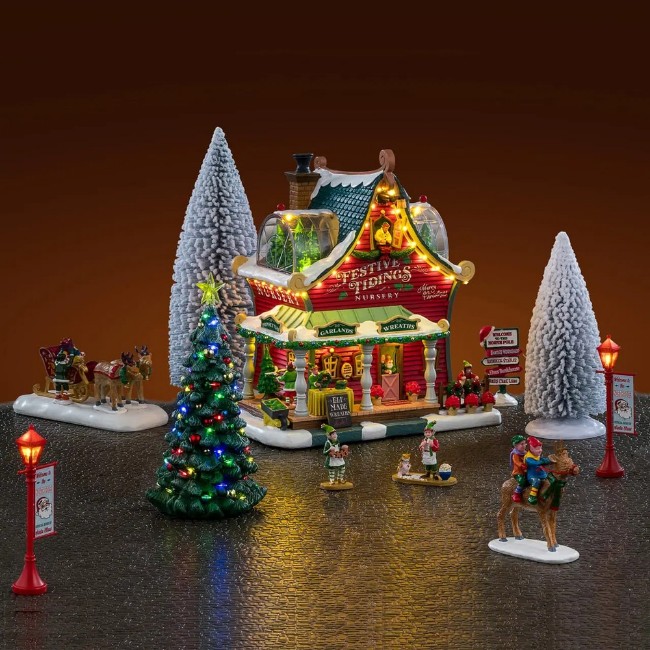 Immagine di Lemax 66708 Festive Tidings Nursery Set con Alimentatore