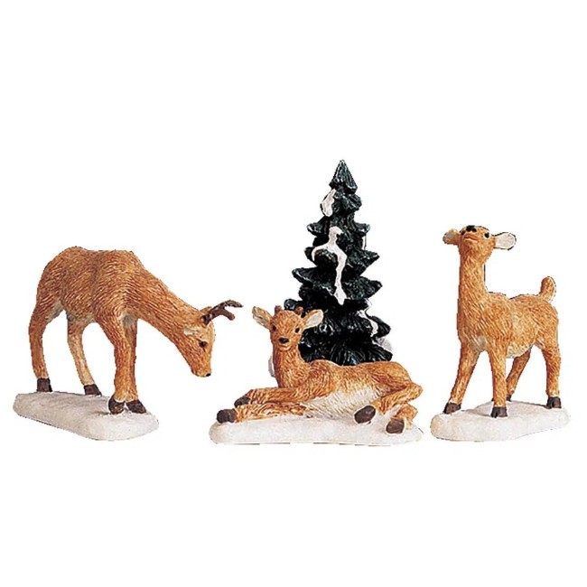 Immagine di Lemax 92299 Dad And Fawns, Set Of 4