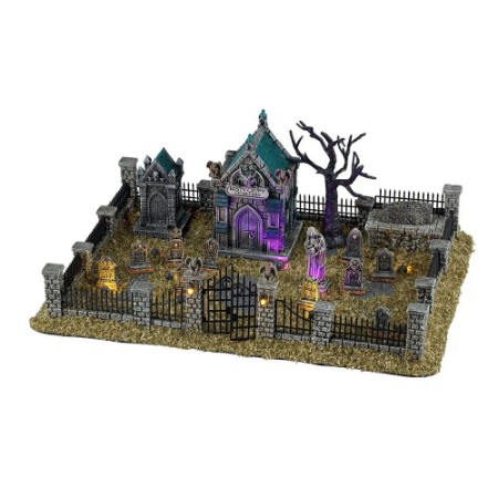 Immagine di Lemax 64633 Misty Crypt Graveyard con Alimentatore