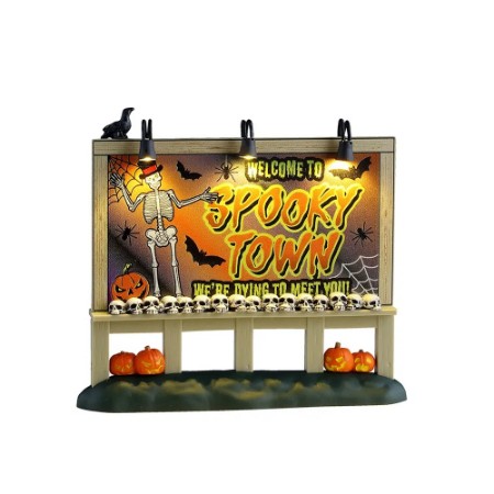Immagine di Lemax 54476 Welcome To Spooky Town Sign