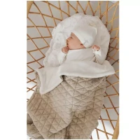 Immagine di Bamboom Copertina Culla Neonato in Bambù e Cotone con Peluche Riciclato 100x75 cm