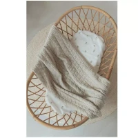 Immagine di Bamboom Copertina Culla Neonato in Bambù e Cotone con Peluche Riciclato 100x75 cm