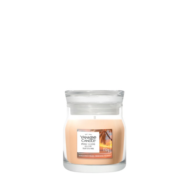 Immagine di Yankee Candle Pink Sands Glow Candela in Giara Piccola Signature