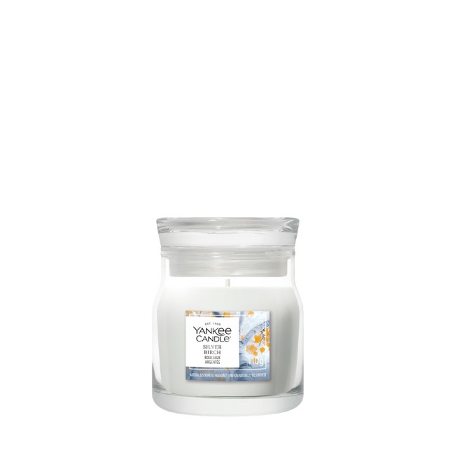 Immagine di Yankee Candle Silver Birch Candela in Giara Piccola Signature