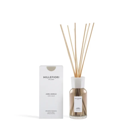 Immagine di Millefiori Milano Diffusore a Bastoncini 250 ml Ambra Minerale