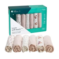 Immagine di Koala Babycare Set 6 Swaddle in Mussola Multiuso 30x30cm