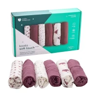 Immagine di Koala Babycare Set 6 Swaddle in Mussola Multiuso 30x30cm