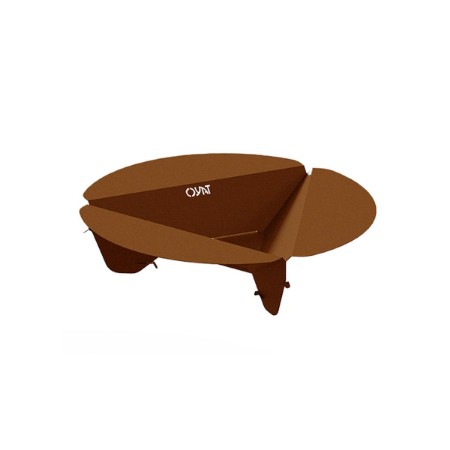 Immagine di Braciere OYAT Bonne Anse in Acciaio Corten Cognac, Ø100 cm