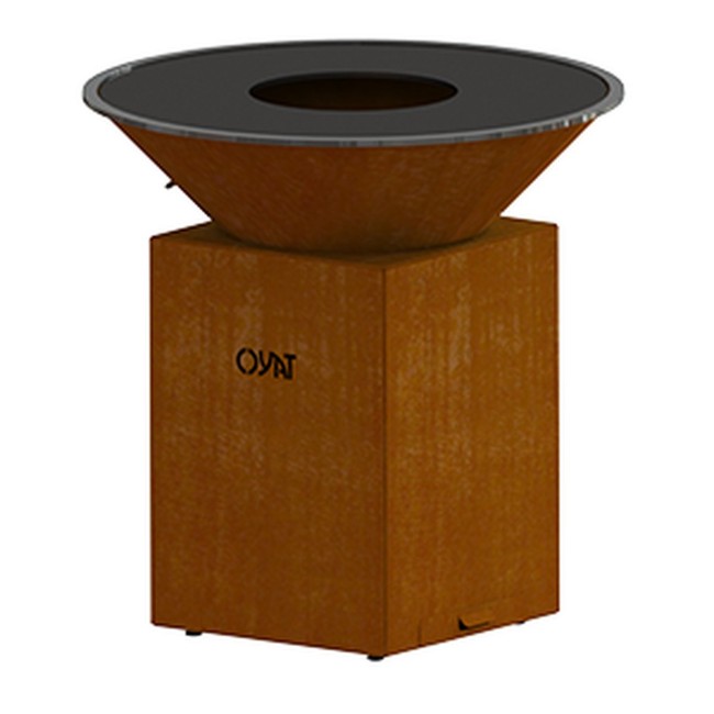 Immagine di Braciere Plancha OYAT Origine in Acciaio Corten Cognac, Ø98 cm