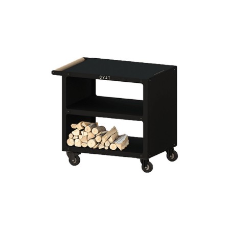 Immagine di Carrello OYAT Pontaillac 80 in Acciaio Nero termolaccato, 90 x 60 x 82 cm