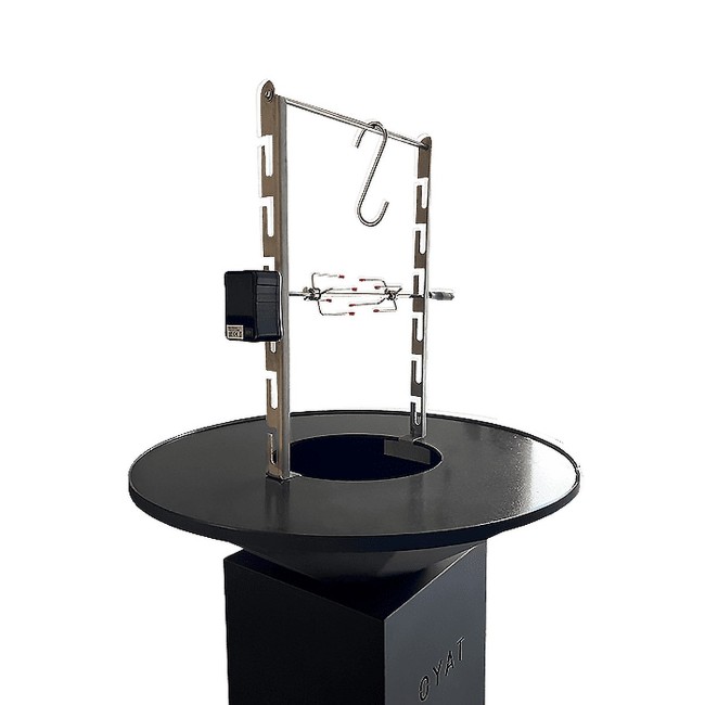 Immagine di Girarrosto OYAT con Motore Incluso in Acciaio Inox, 50 x 73 x 5 cm