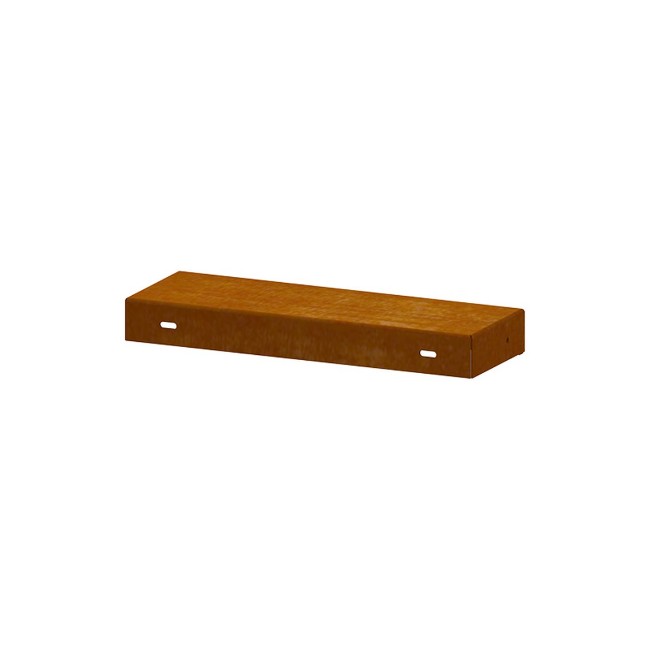 Immagine di Modulo Adattatore OYAT Talmont in Acciaio Corten Cognac, 44,7 x 15 x 4,5 cm