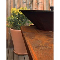 Immagine di Modulo Adattatore OYAT Talmont in Acciaio Corten Cognac, 44,7 x 15 x 4,5 cm