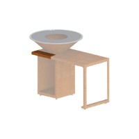 Immagine di Modulo Adattatore OYAT Talmont in Acciaio Corten Cognac, 44,7 x 15 x 4,5 cm