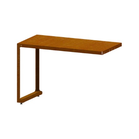 Immagine di Modulo OYAT Talmont 120 in Acciaio Corten Cognac, 120 x 60 x 79,8 cm