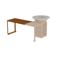 Immagine di Modulo OYAT Talmont 120 in Acciaio Nero termolaccato, 120 x 60 x 79,8 cm