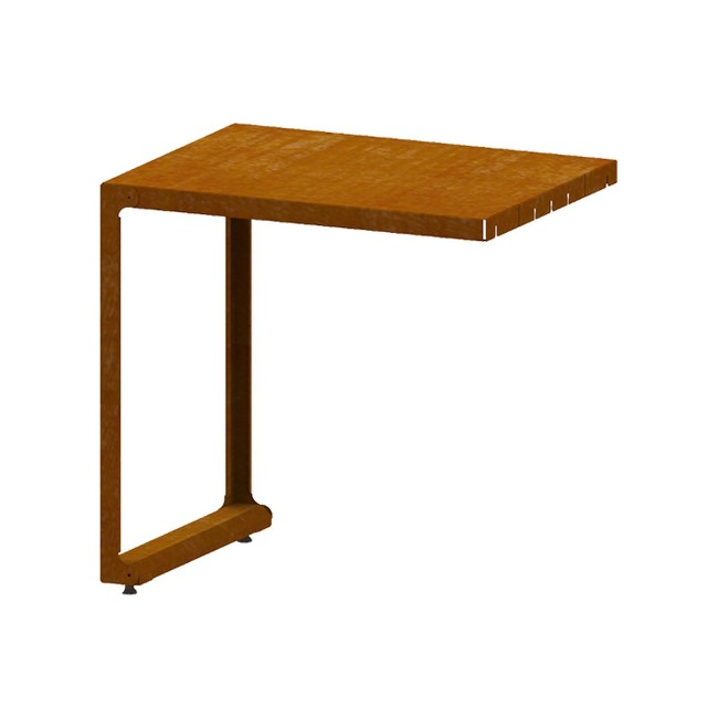 Immagine di Modulo OYAT Talmont 80 in Acciaio Corten Cognac, 80 x 60 x 79,8 cm