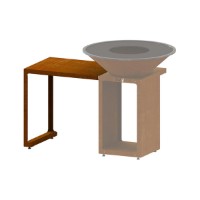 Immagine di Modulo OYAT Talmont 80 in Acciaio Nero termolaccato, 80 x 60 x 79,8 cm