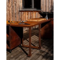 Immagine di Modulo Quadrato OYAT Talmont in Acciaio Corten Cognac, 60 x 60 x 79,8 cm