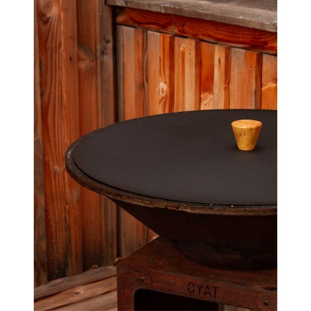 Immagine di Spegnifiamma OYAT in Acciaio e Legno, 58 x 58 x 5 cm
