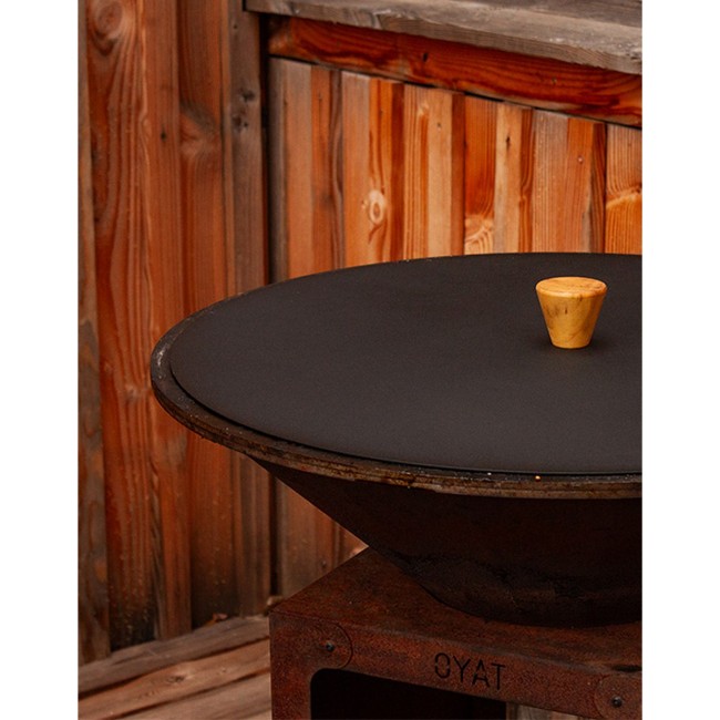 Immagine di Spegnifiamma OYAT in Acciaio e Legno, 58 x 58 x 5 cm