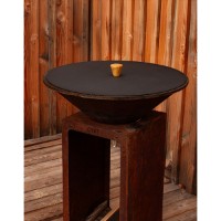 Immagine di Spegnifiamma OYAT in Acciaio e Legno, 58 x 58 x 5 cm
