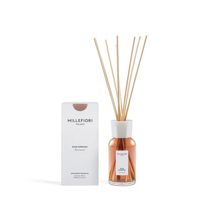 Immagine di Millefiori Milano Diffusore a Bastoncini 100 ml Rose Espresso