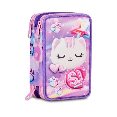 Immagine di Seven Astuccio 3 Zip 3D Glowcat Girl