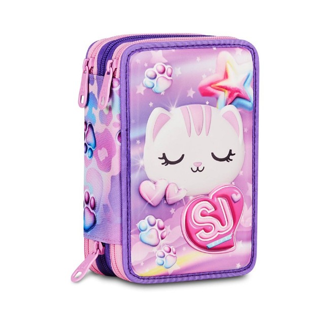 Immagine di Seven Astuccio 3 Zip 3D Glowcat Girl