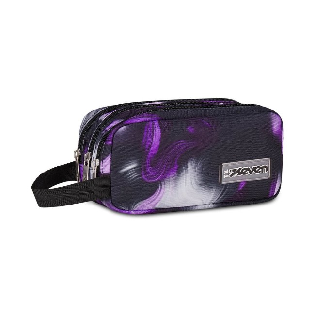 Immagine di Seven Portapenne 3 Zip Freethink Girl Steel Gray