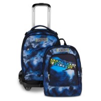 Immagine di Seven Zaino Trolley Jack Sganciabile 8 Ruote Blu Fusion