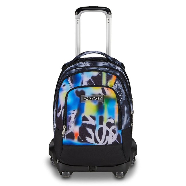 Immagine di Seven Zaino Trolley Jack Sganciabile 8 Ruote Buzzy Note Boy