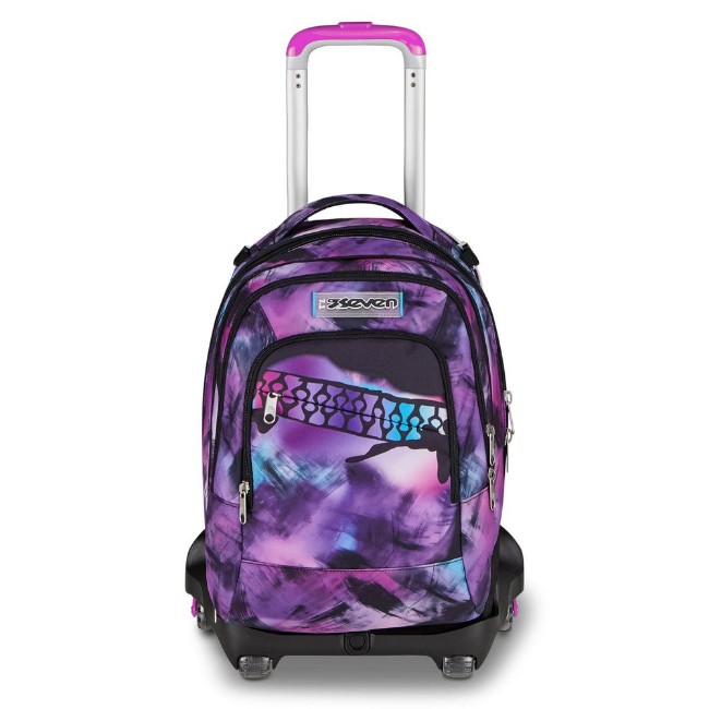 Immagine di Seven Zaino Trolley Jack Sganciabile 8 Ruote Pink Fusion