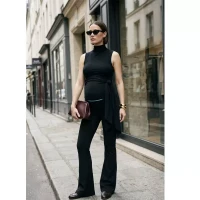 Immagine di Koala Babycare Maternity Pants Pantaloni Leggings Neri Premaman Elasticizzati e Eleganti per Gravidanza e Postpartum