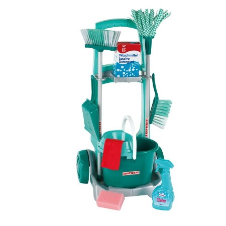 Leifheit Carrello per la Pulizia con Accessori