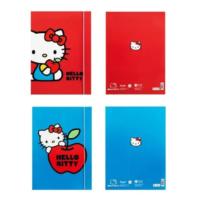 Immagine di Cartellina Portafogli a 3 Lembi Panini Hello Kitty con Elastico