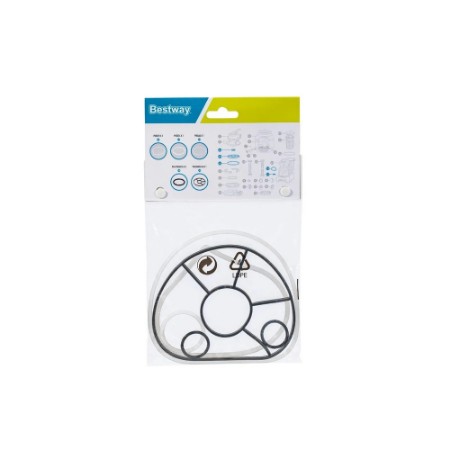 Immagine di Kit Guarnizioni Valvola e Coperchio Bestway per Pompe Filtro a Sabbia 5.678 e 8.327 l/h