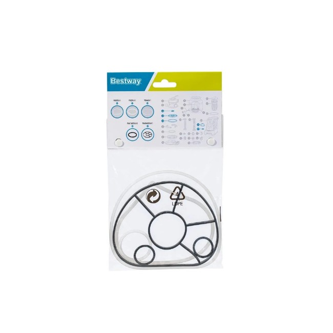 Immagine di Kit Guarnizioni Valvola e Coperchio Bestway per Pompe Filtro a Sabbia 5.678 e 8.327 l/h