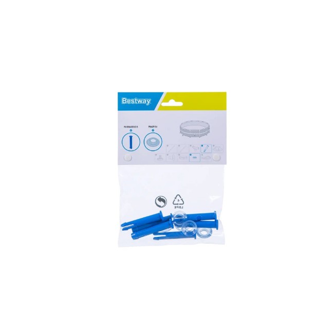 Immagine di Kit 6 Perni e 6 Guarnizioni Bestway per Piscine Steel Pro Rotonde