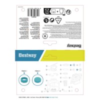 Immagine di Adattatore Filtro a Sabbia Bestway con Dado e Tappo di Scarico
