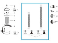Tubo Flessibile con Dadi Bestway 38 mm L. 1,5 m per Pompe Filtro Flowclear