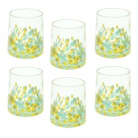 Immagine di Andrea Fontebasso Set 6 Bicchieri Venezia Teal Yellow