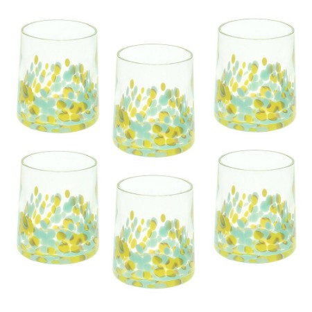 Immagine di Andrea Fontebasso Set 6 Bicchieri Venezia Teal Yellow
