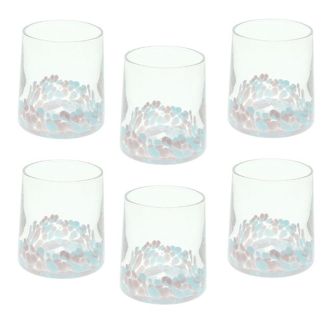 Immagine di Andrea Fontebasso Set 6 Bicchieri Venezia Pink Blue