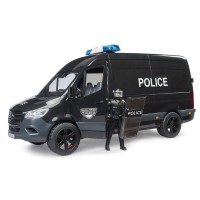 Bruder MB Sprinter Polizia Speciale con Figura Bworld 02685