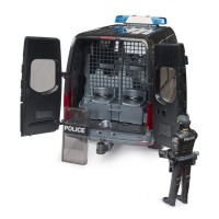 Bruder MB Sprinter Polizia Speciale con Figura Bworld 02685