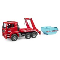 Bruder MAN TGA Camion ribaltabile con container 02741