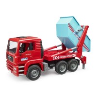 Bruder MAN TGA Camion ribaltabile con container 02741